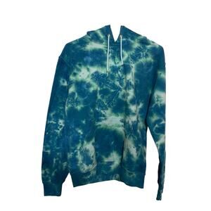 Artist Union Sweatshirt Small Tie Dye Teals